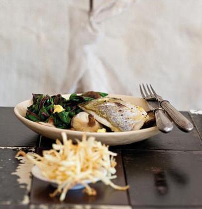 Oven-Roasted Fish & Shiitake Mushrooms recipe | TASTE