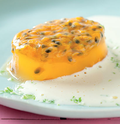 Passion Fruit Jelly with Lemon Sabayon recipe | WW TASTE