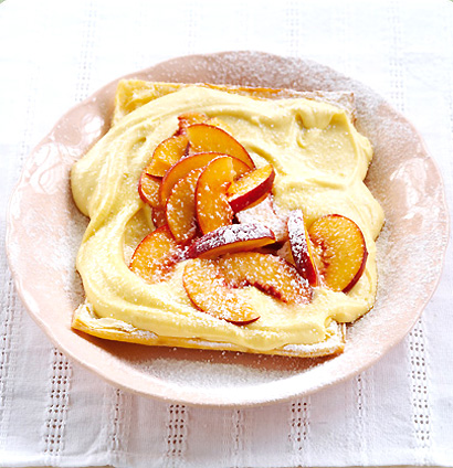 Peach Custard Slice Recipe | Delightful | Woolworths TASTE
