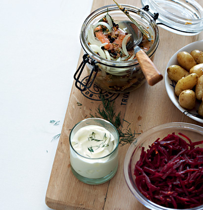 Pickled Salmon Trout & Baby Potatoes recipe | TASTE