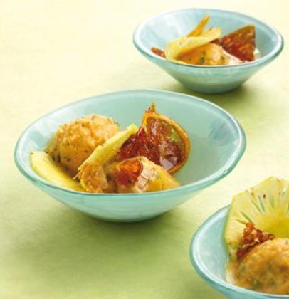 Pineapple Sorbet & Caramelised Lemon recipe | WW TASTE