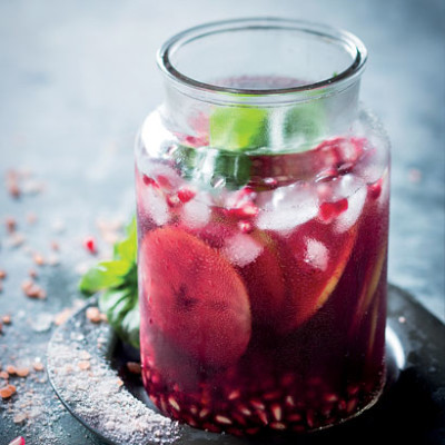 Pomegranate-and-red-apple sangria