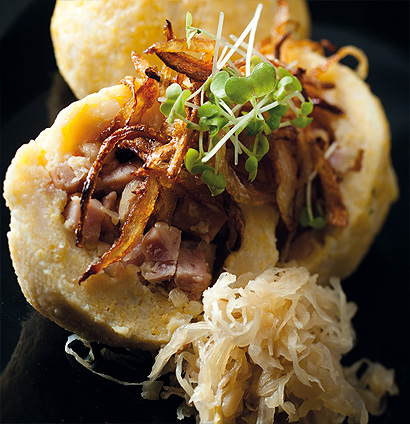 Potato dumplings with gammon and sauerkraut | Woolworths TASTE