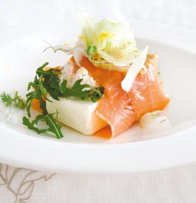 Prawn cocktail & cream cheese in rainbow trout recipe | TASTE