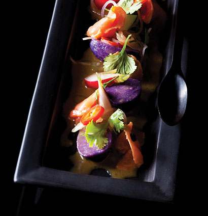 Purple Potato & River Trout Tiridito recipe | WW TASTE