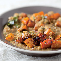 Red lentil and roast butternut curry
