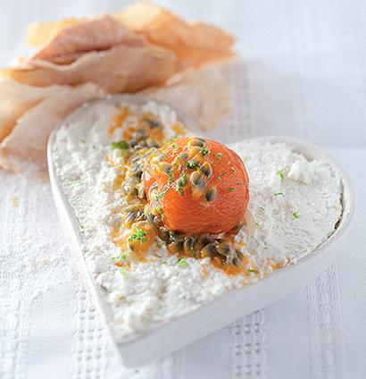 Ricotta and Poached Apricot Hearts Recipe | Woolworths TASTE