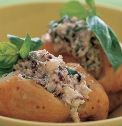 Ricotta and Basil Filling for Baked Potatoes Recipe | TASTE