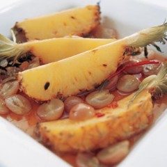 Roasted chilli pineapple with rum