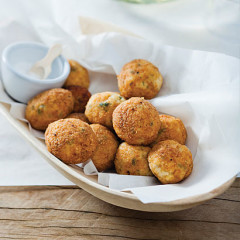 Salted cod fritters