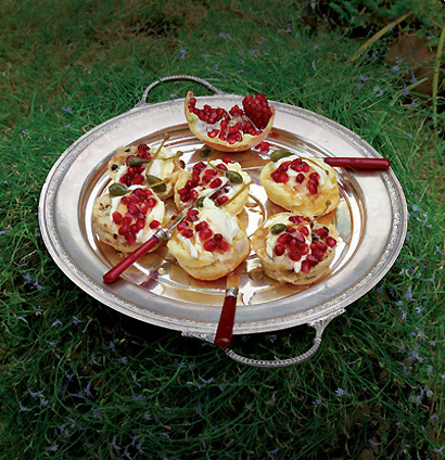 Scones, Pomegranate andCaperberries recipe | TASTE