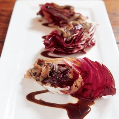 Seared radicchio with anchovy