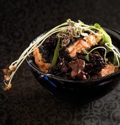 Seared salmon and black rice recipe | Woolworths TASTE