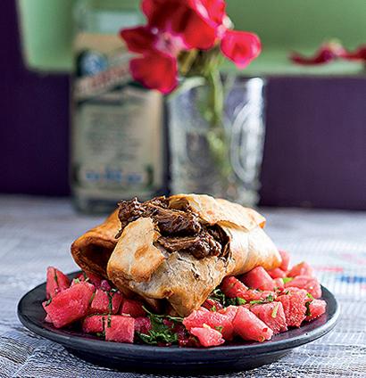 Six-Hour Slow-Cooked Beef Chimichangas recipe | TASTE