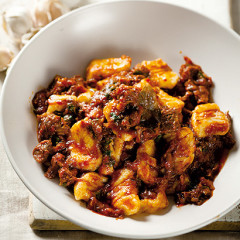 Slow-cooked beef ragu with gnocchi