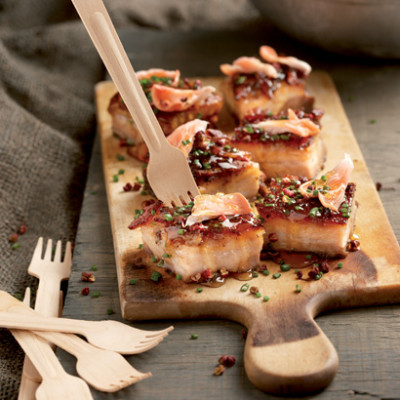Slow-roasted pork belly with Sichuan pepper