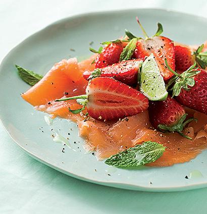 Smoked salmon, mint and strawberry | Woolworths TASTE