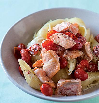 Smoked trout pasta & creamy roast tomato recipe | TASTE