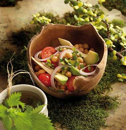 Spekboom, chickpea and tomato salad recipe | TASTE