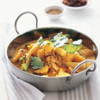 Spiced yellow vegetables