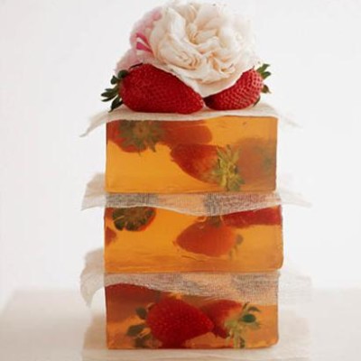 Stack of soft fruit jellies