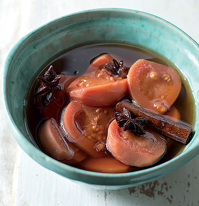 Star anise-poached guavas recipe | Woolworths TASTE