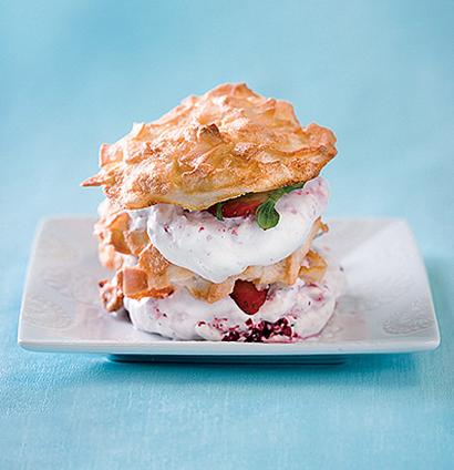Strawberry and Coconut Wafer Stacks recipe | WW TASTE
