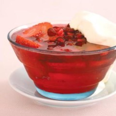 Strawberry and fruit schnapps jelly