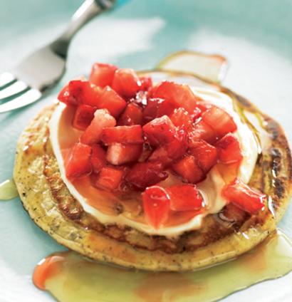 Strawberry Salsa on Buckwheat Blinis recipe | Woolworths TASTE