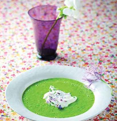 Summer Broccoli Soup &amp; Lemon Yoghurt Recipe | WW TASTE