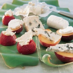 Summer fruit with cheese