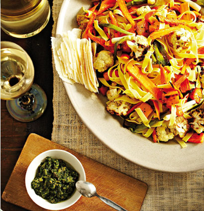 Tagliatelle & Roasted Winter Vegetables recipe | WW TASTE