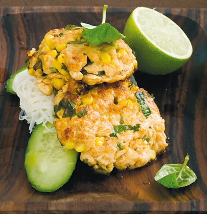 Thai Roast Chicken and Basil Fritters recipe | WW TASTE