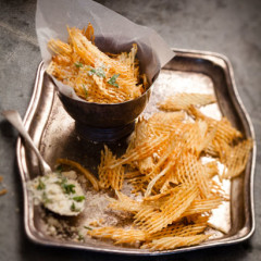 Truffle-and-Parmesan-coated chips