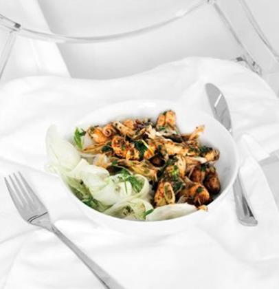 Warm squid and chermoula salad recipe | Woolworths TASTE