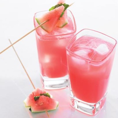 Watermelon and rum cooler