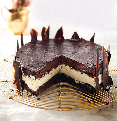 Ultimate Dark Chocolate Cake with Marshmallow Frosting - The Curious Plate