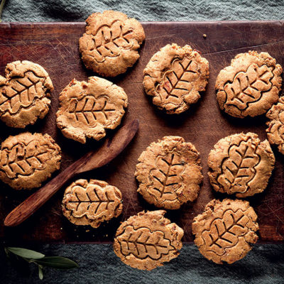 Peanut butter-and-date biscuits