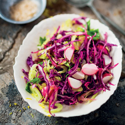 Fennel and purple cabbage slaw recipe | Woolworths TASTE