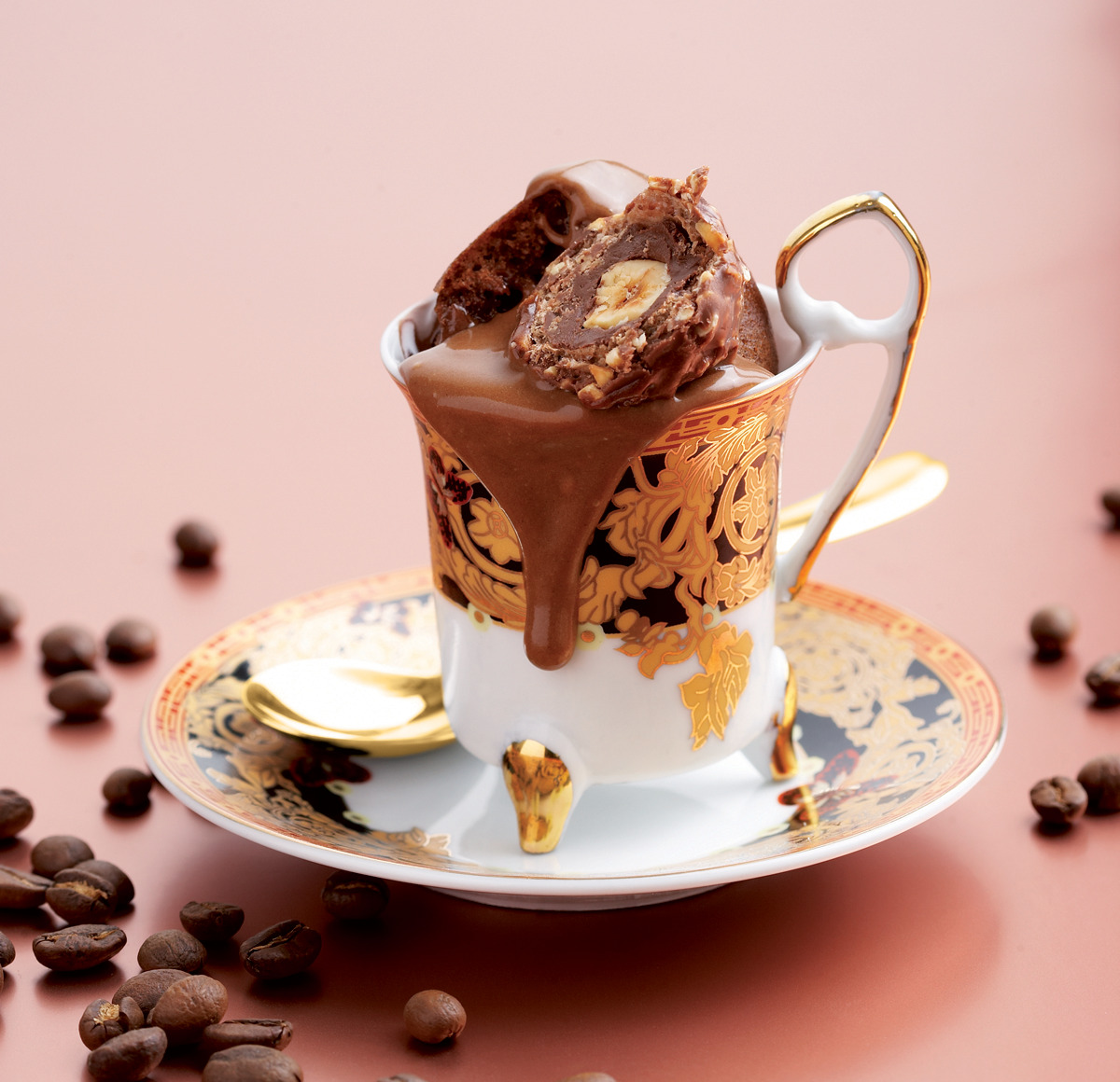 Steamed coffeeandchocolate puddings with truffles Woolworths TASTE