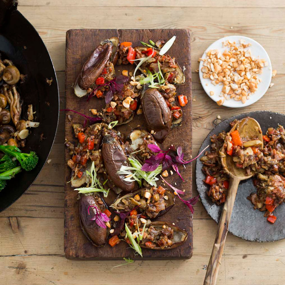 Roasted and stuffed baby brinjals recipe | Woolworths TASTE