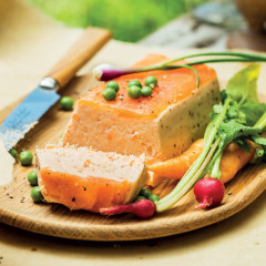 Smoked salmon-and-trout terrine