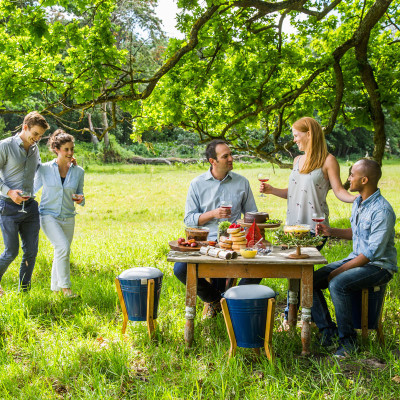 Cheat's al fresco Christmas lunch