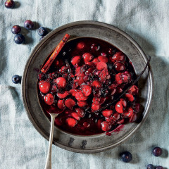 Festive spiced cherry-and-blueberry relish