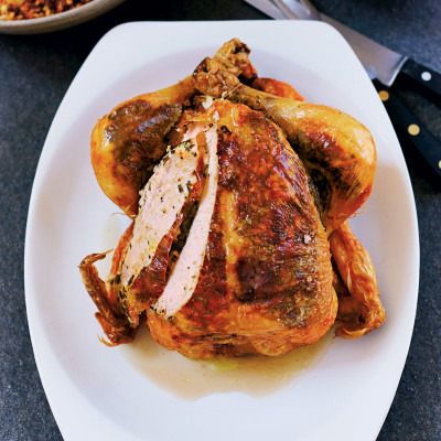 Gordon Ramsay’s herb-buttered chicken with citrus breadcrumbs