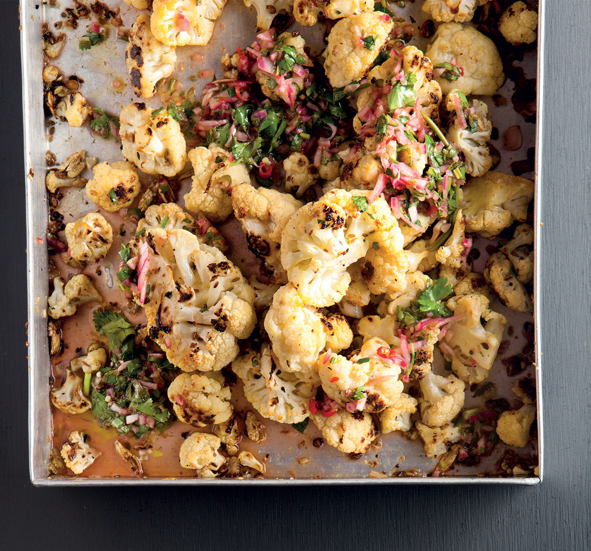 Roast Cauliflower & Chimichurri Sauce recipe | WW TASTE