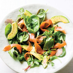 Asian-style smoked trout salad