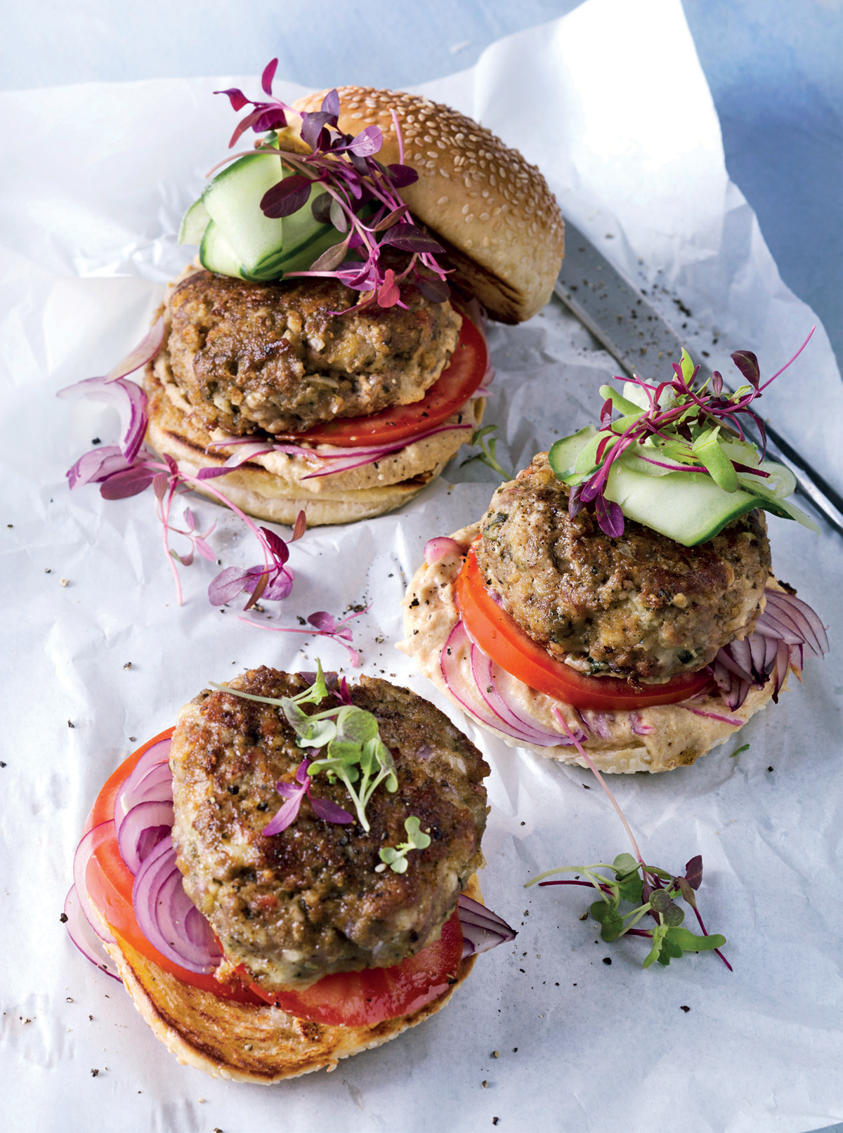 Pesto beef burgers Woolworths TASTE