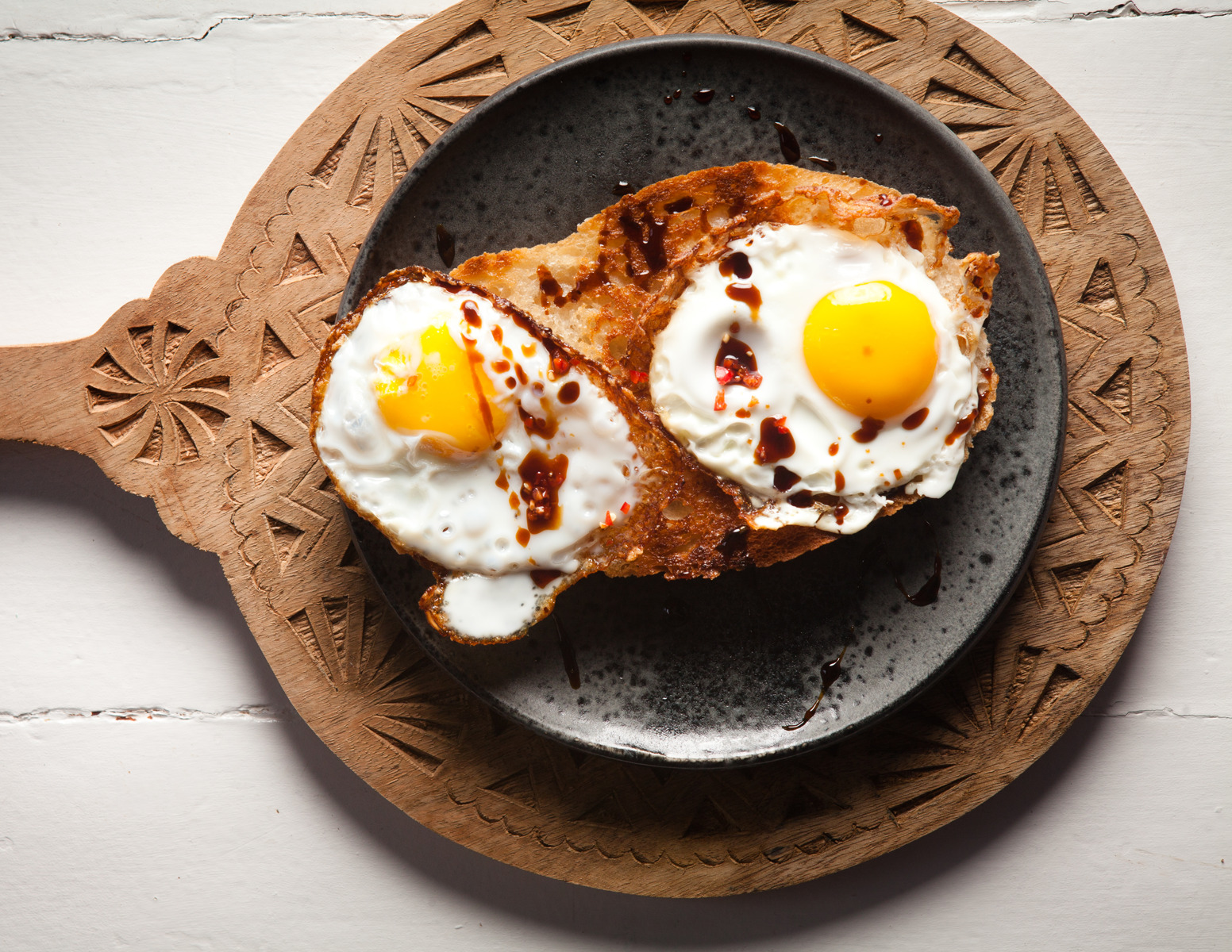 Coconut fried eggs