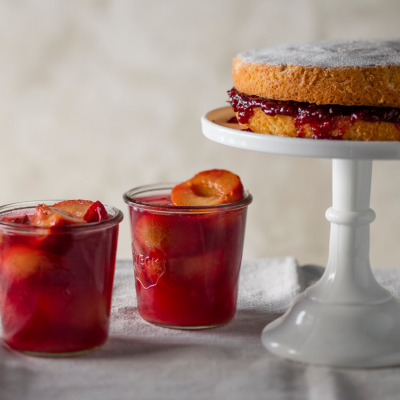 Wendy's poached plum jelly